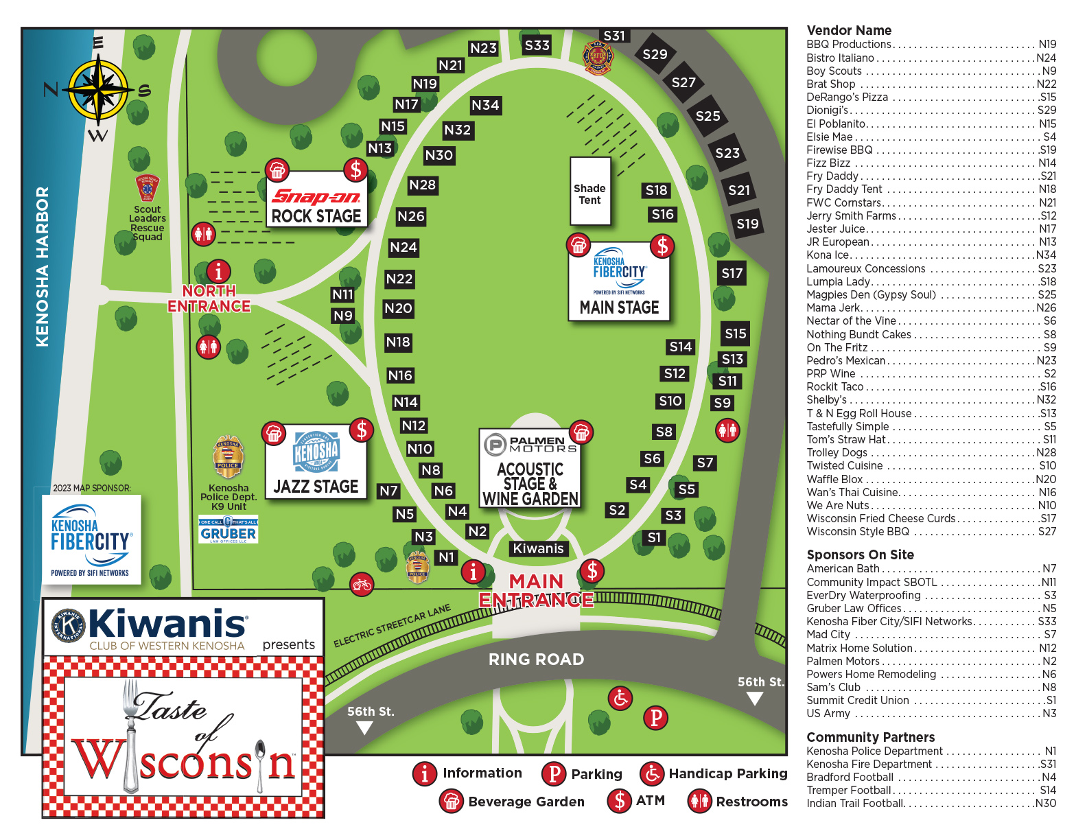 Taste of Wisconsin™ Event Map 2023
